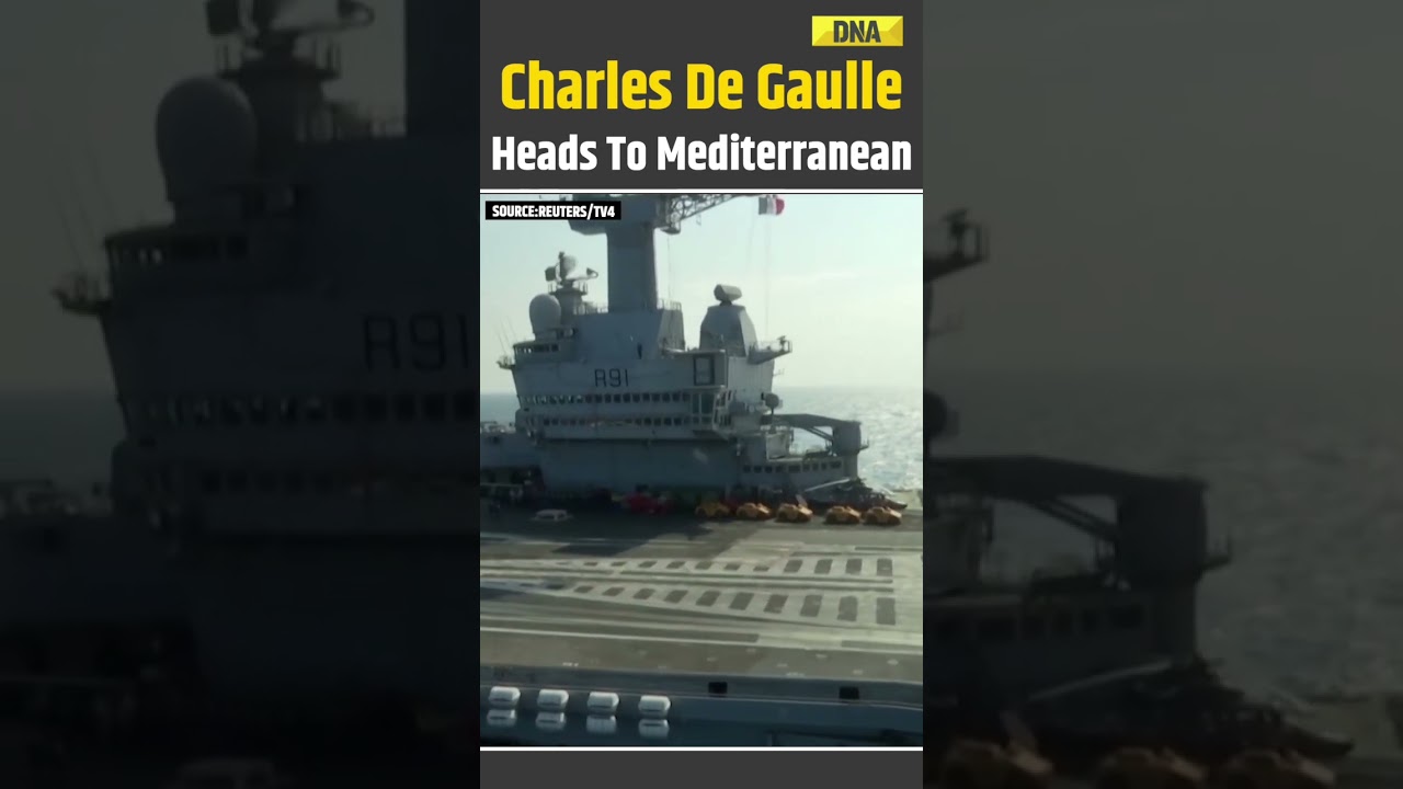Iran Israel War: France Deploys Charles de Gaulle Aircraft Carrier To Mediterranean | US Iran War