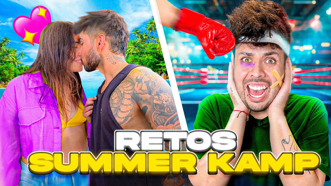 24 HORAS haciendo RETOS con YOUTUBERS en el SUMMER KAMP