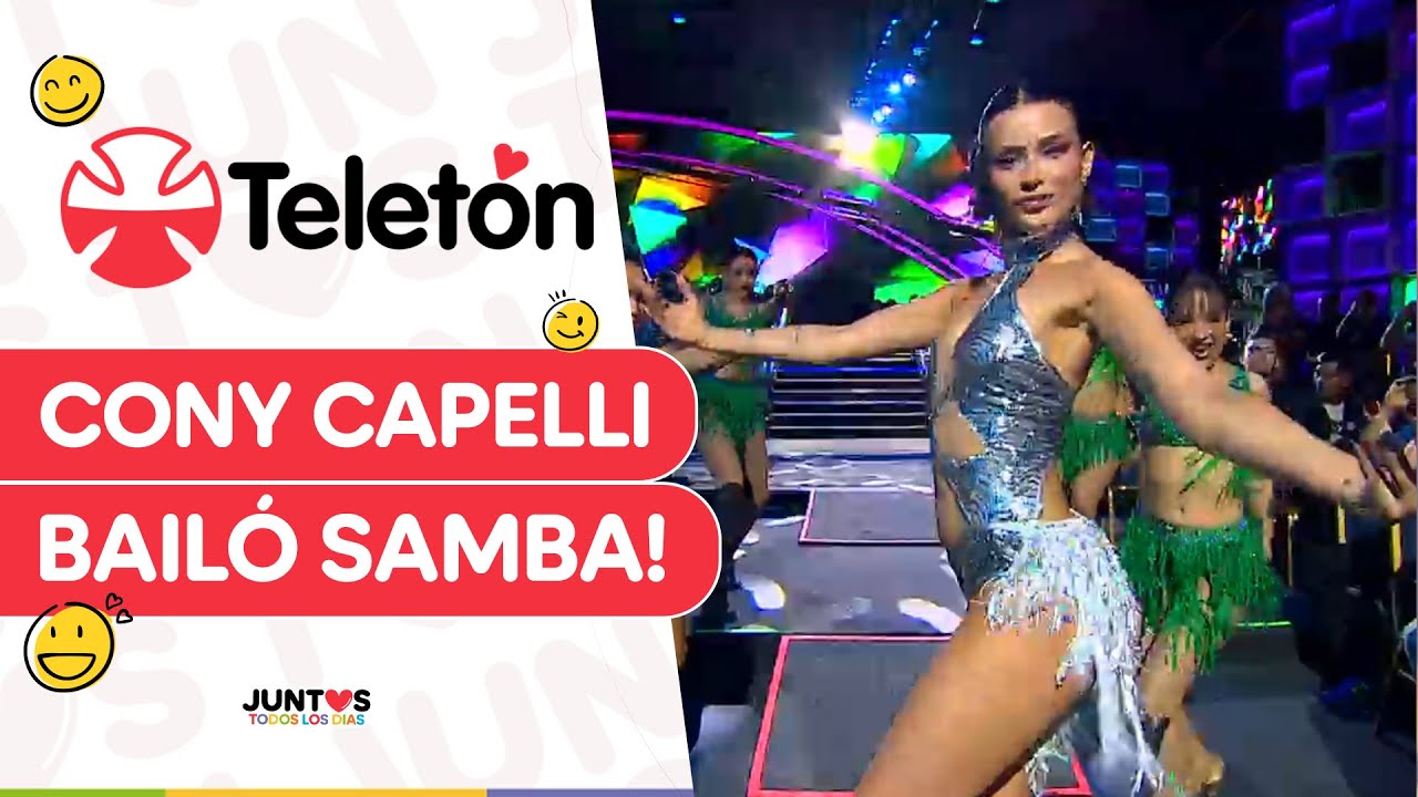 ¡AL RITMO DE LA SAMBA! 💃 Cony Capelli abrió el trasnoche de la Teletón 2024