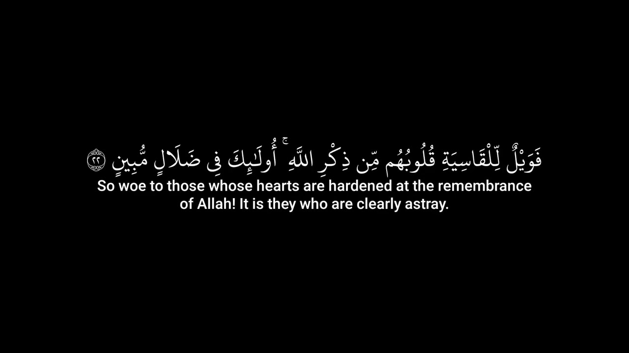 AL QUR'AN surah 39  AZ ZUMAR the troops ｜ Sheikh Yasser al Dosari ｜ English Translation ｜relaxing be