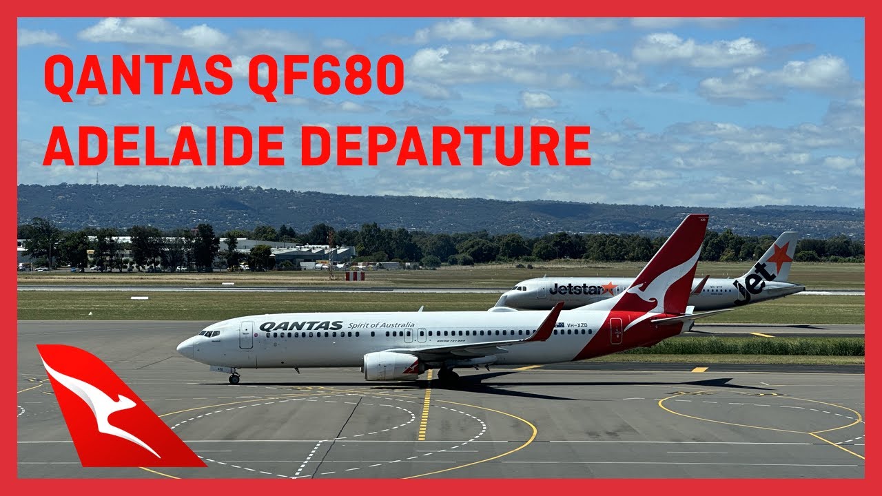 ENGLISH CRICKET TEAM ONBOARD! | Qantas Boeing 737-838 QF680 Adelaide Take Off