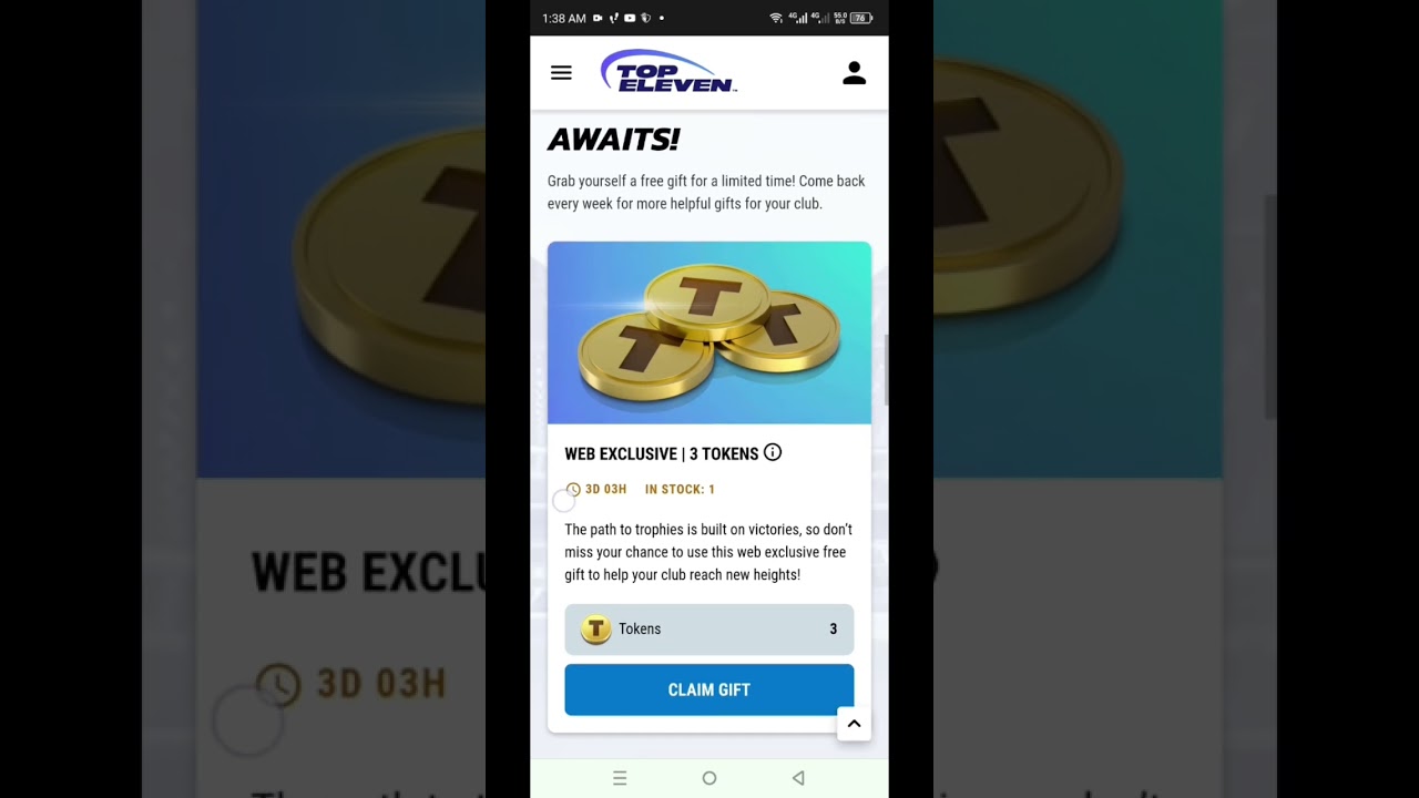 Get free tokens in the Top Eleven store as fast as possible!