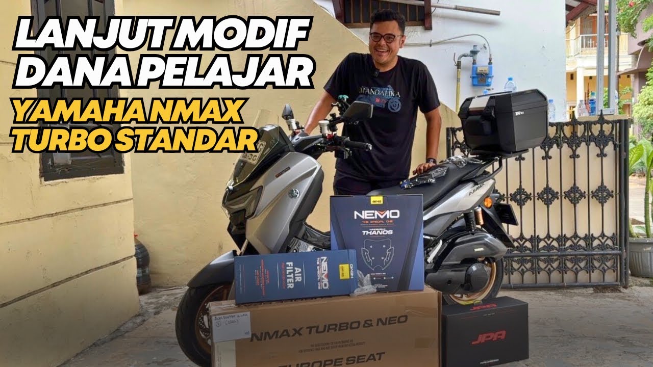 LANJUT MODIF DANA PELAJAR NMAX TURBO STANDAR!! FULL PART PNP 
