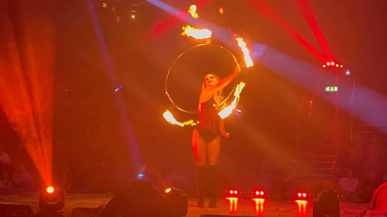 Hippodrome circus Halloween 2025 fire act 