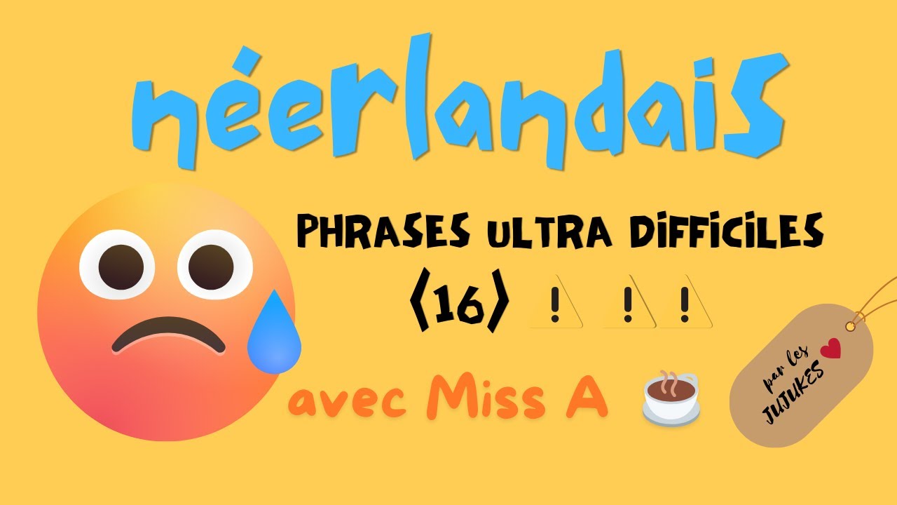 ENCORE PHRASES DIFFICILES en NÉERLANDAIS 🤓 (C2) ⚠️⚠️⚠️ Merciiii d'être là 😅  ☕️