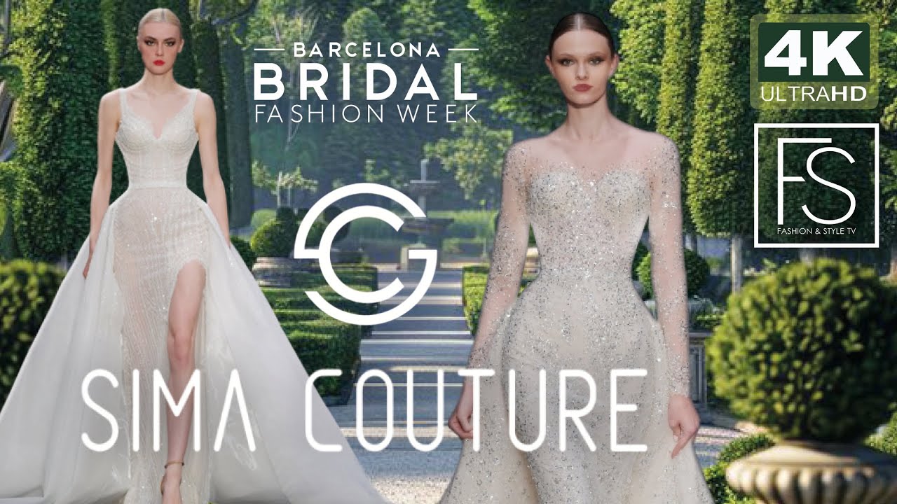 SIMA COUTURE s2025 Неделя свадебной моды в Барселоне ПОЛНЫЙ ШОУ 4K Клаудия Мартин, Агне Кончюте