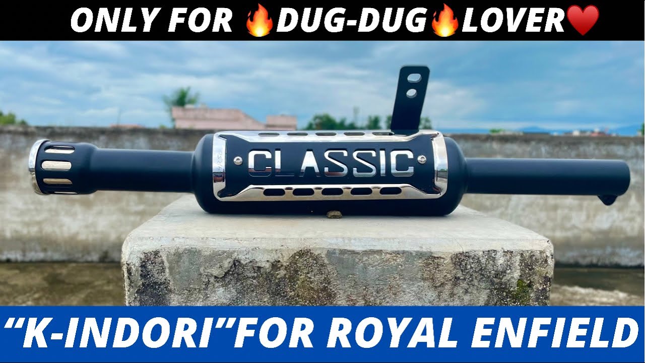 K Indori Silencer for Royal Enfield❤️New Design❤️|| Old Bullet🔥Dug-Dug Sound ||Classic & Bullet 350