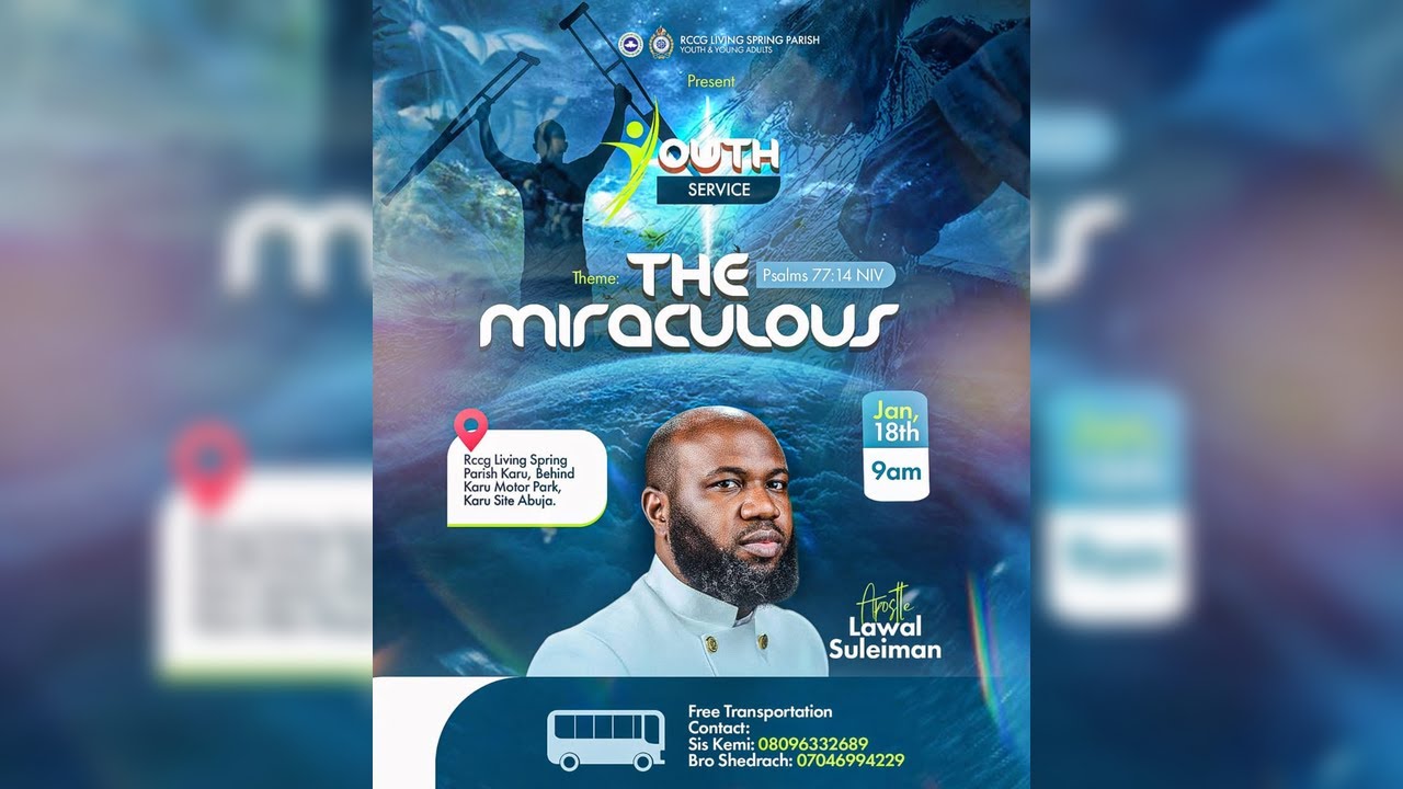 JANUARY 18th 2026 | YOUTH & YOUNG ADULTS THANKSGIVING SERVICE | RCCG LIVING SPRING PARISH KARU