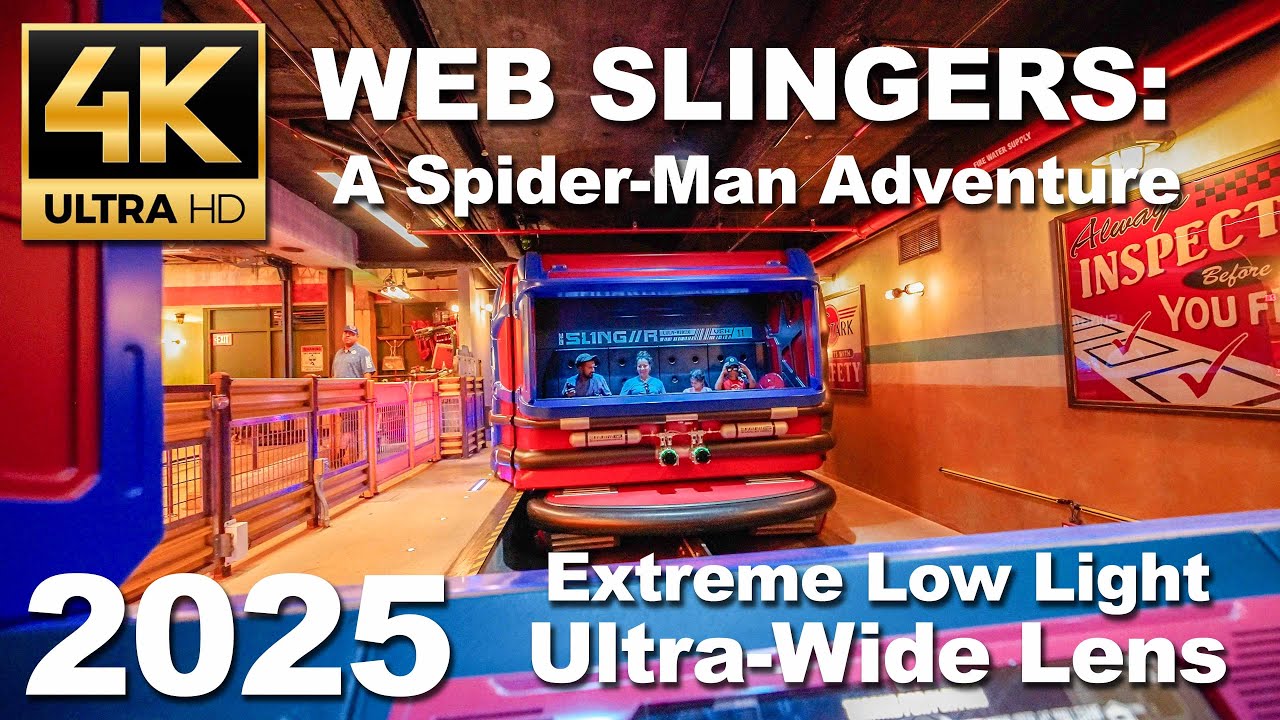[4K] WEB SLINGERS: A Spider-Man Adventure [2025] - Disney California Adventure