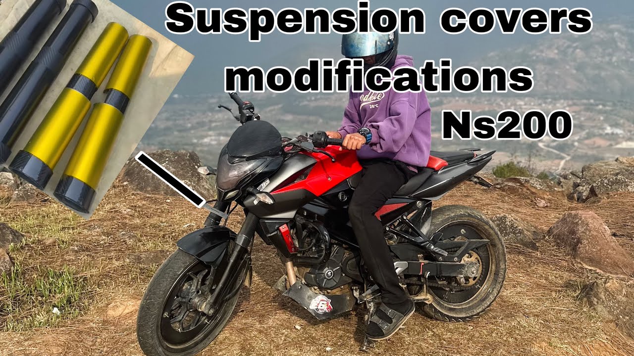 Ns200 upside down suspension  modification suspension cover