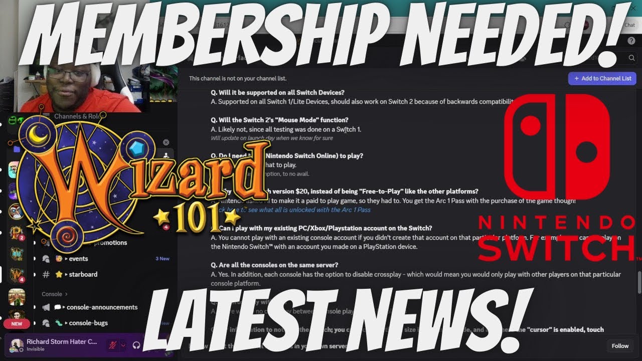 ТРЕБУЕТСЯ УЧАСТИЕ! Wizard101 Nintendo Switch: НОВЫЕ ПОДРОБНОСТИ!