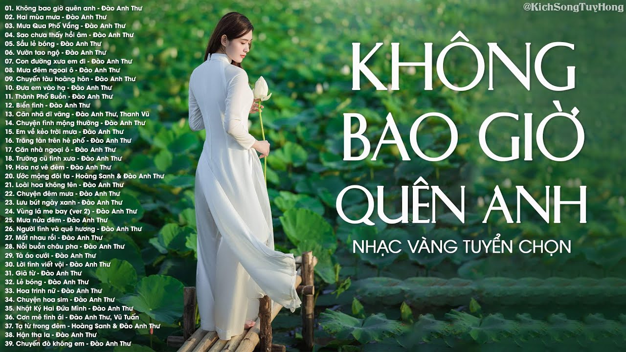 Không Bao Giờ Quên Anh - 38 Bài Nhạc Vàng Kỷ Niệm Tình Xưa Nghe Mà Tái Tê Lòng