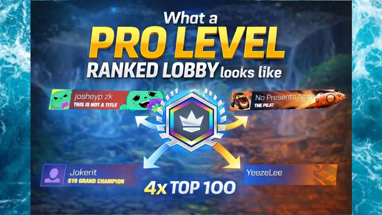 EVERYONE in this lobby has peaked Top 100+: Rocket League Side Swipe 2v2 GC Ranked gameplay (RLSS)