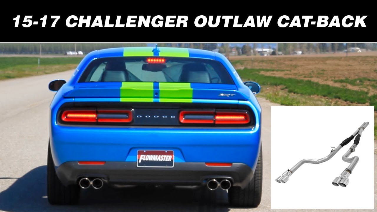 2015-20 Challenger R/T ScatPack, SRT392 6.4L, Hellcat 6.2L - Outlaw Cat-back Exhaust System 817740
