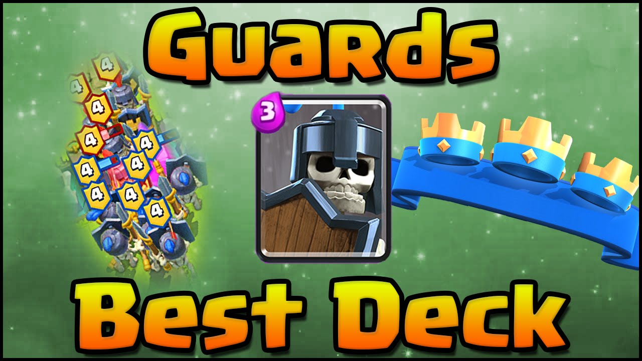 Clash Royale - Best Guards Strategy and Deck with Hog Rider + Mini Pekka Cycle for Arena 7 & Arena 8