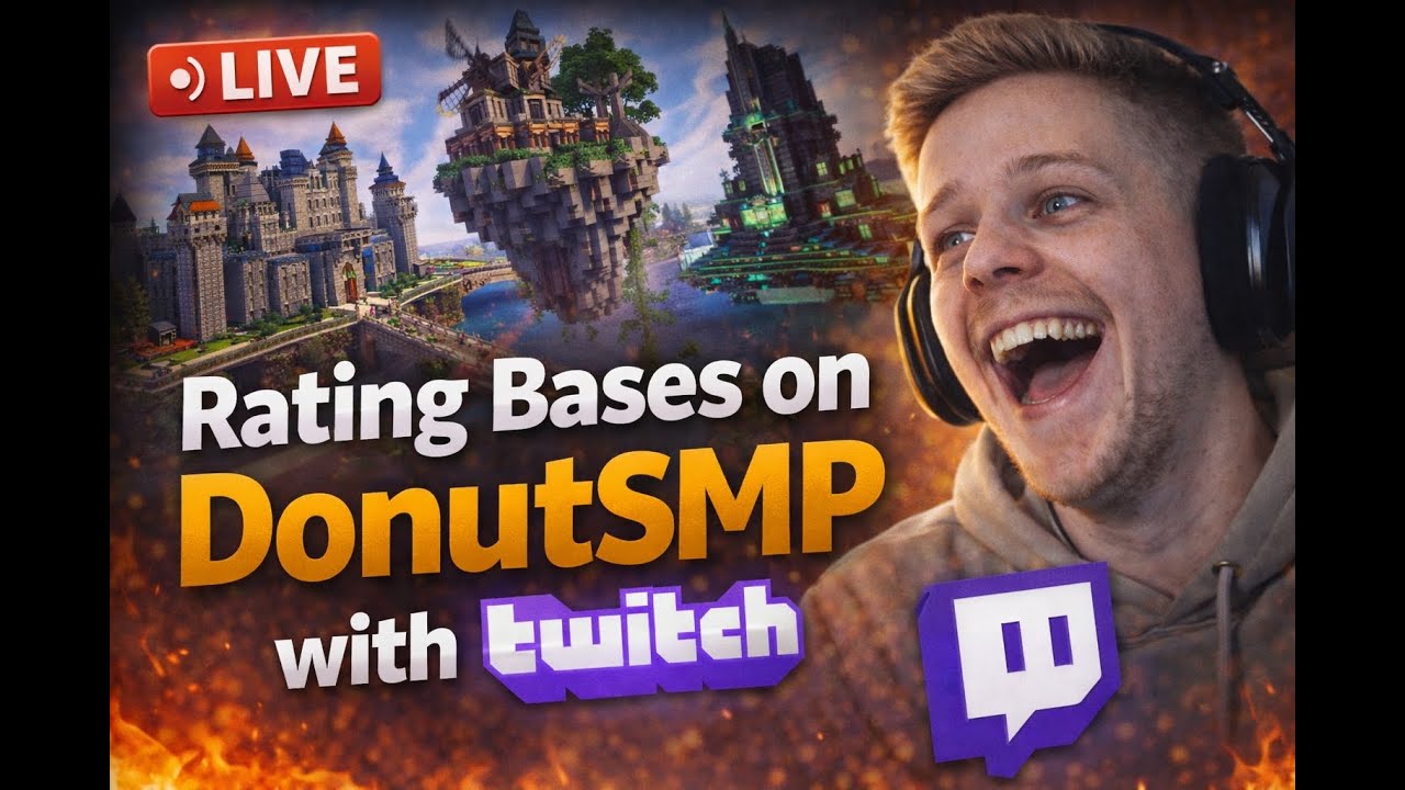 Rating DonutSMP Bases LIVE mit Twitch Chat 🔥🏰