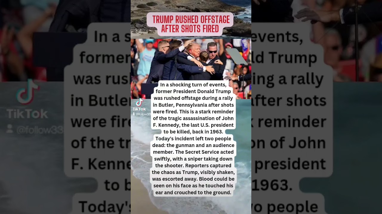 Trump Safe after Rally Shooting #news #breakingnews #sadstatus #unreal #crimestories #wow