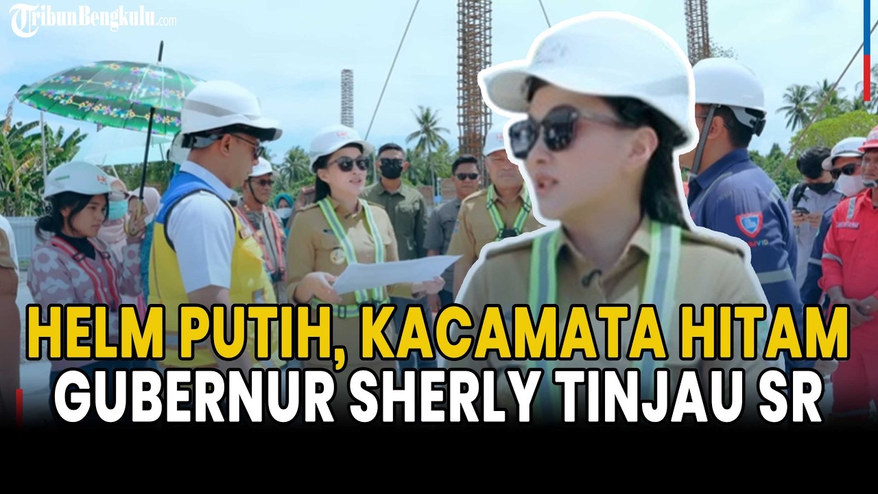 Helm Putih dan Kacamata Hitam, Gaya Gubernur Sherly Tinjau Pembangunan Sekolah Rakyat