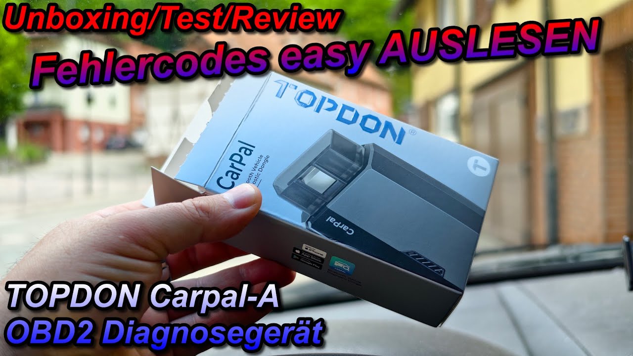 TOPDON Carpal-A OBD2 Diagnosegerät für Alle Fahrzeuge - Fehlercodes easy selbst auslesen & löschen