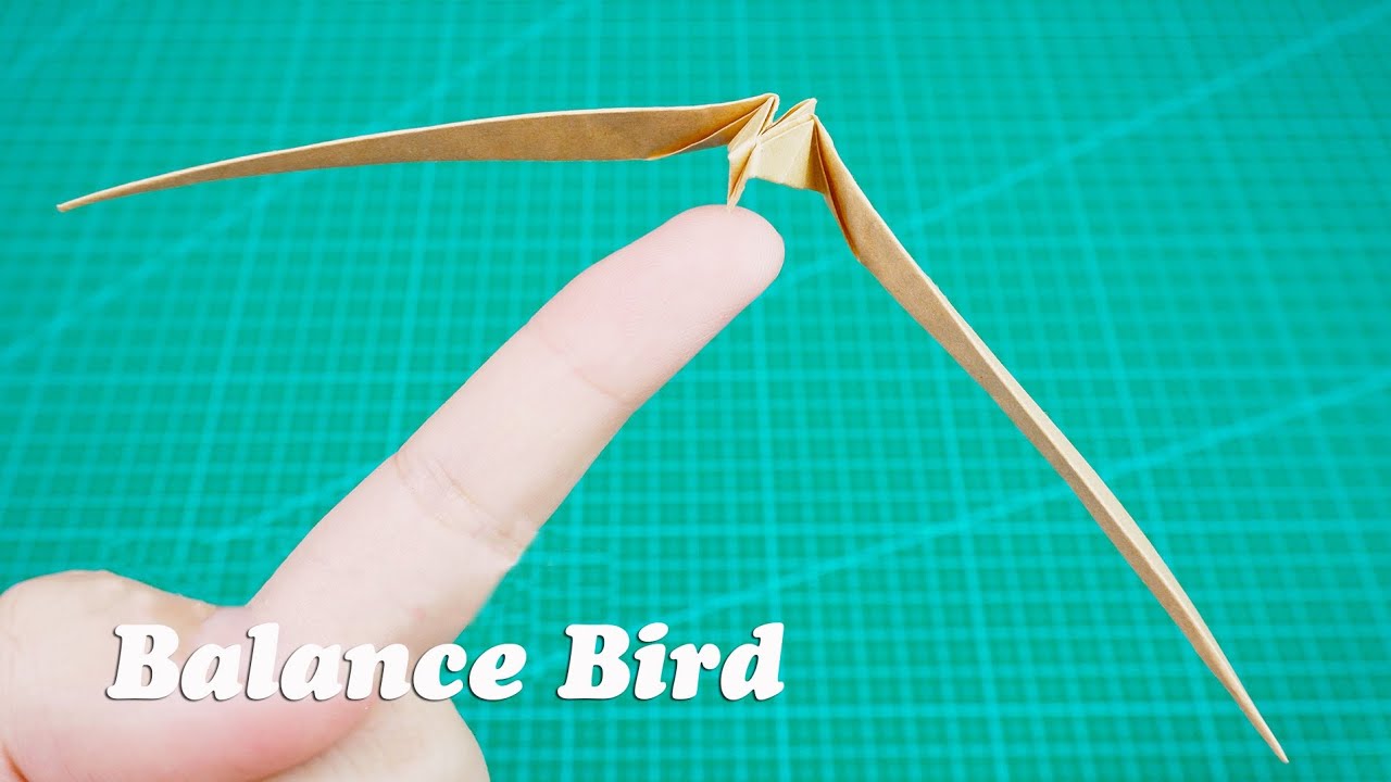 Origami Balancing Bird|Cha Garlitos Vlog