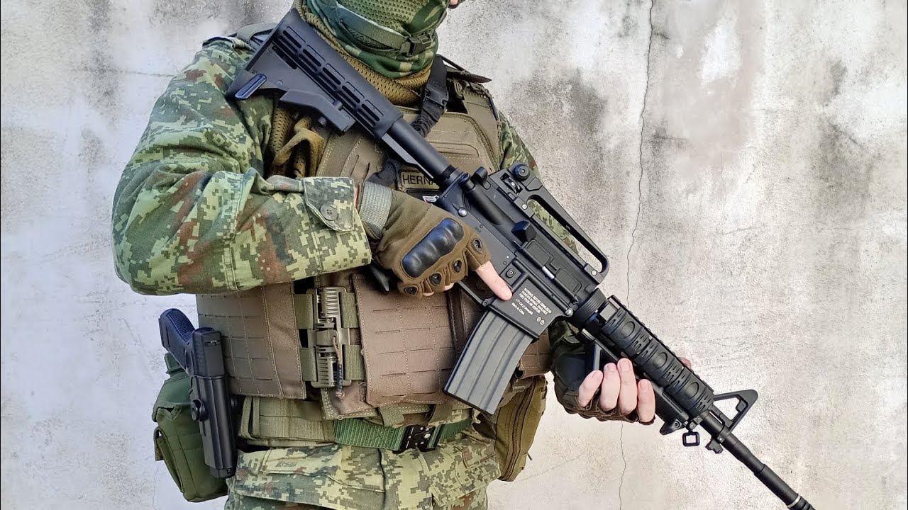 M4 Hellboy Cal. 177 de Co2  Metal #review #airsoft #military