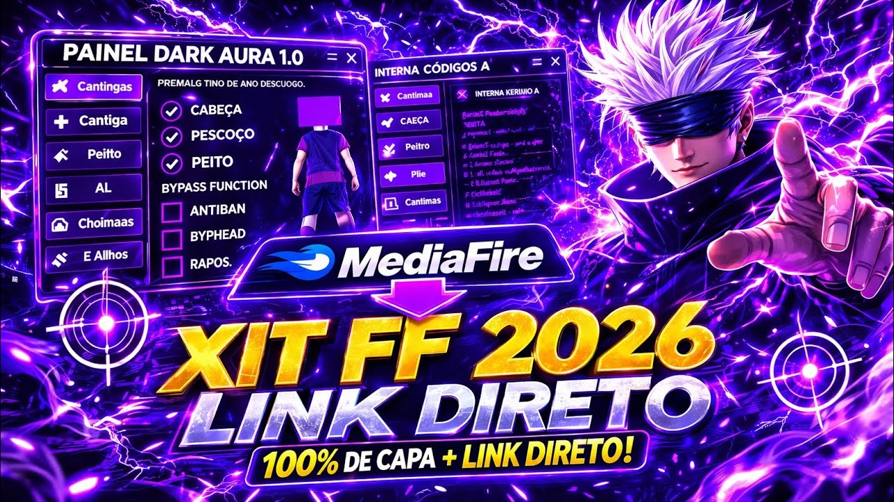 XIT FF 2026 ATUALIZADO ✅ PAINEL XIT ANDROID | IPHONE | XIT FF GR&Aacute;TIS 100% HS 📁 LINK DIRETO MEDIAFIRE