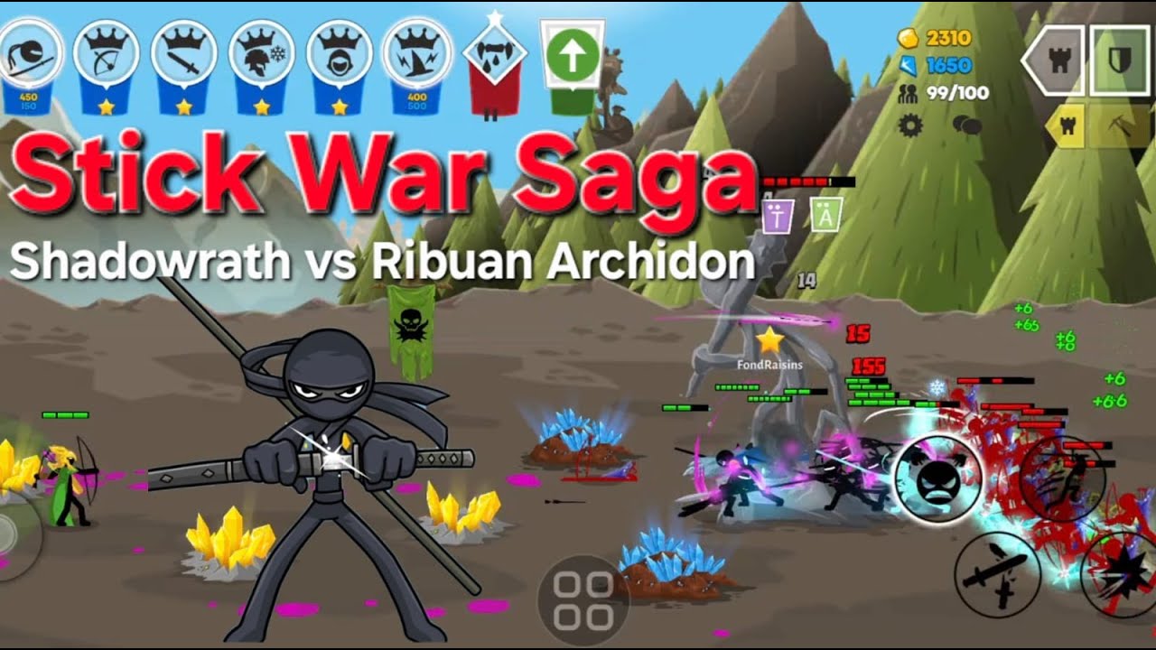 Stick War Saga: Shadowrath vs Ribuan Archidon
