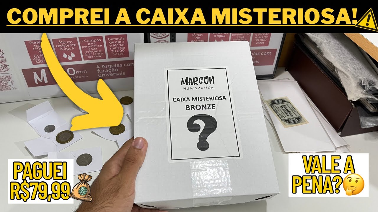 Me arrependi?! Olha o que veio dentro da caixa misteriosa de moedas que comprei…