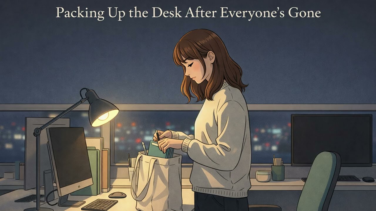 👜 Packing Up the Desk After Everyone’s Gone｜Office Lights Off【ZynthTone】