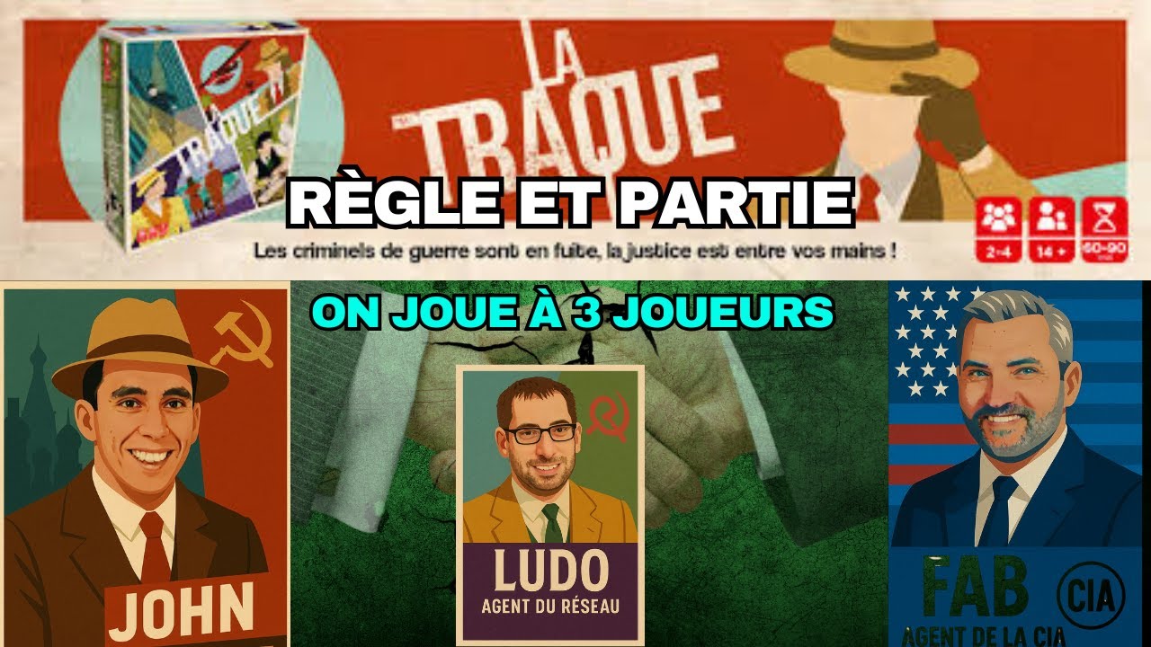 [JDP] La Traque – Explication, Partie complète à 3 joueurs & Avis final #jds #j2s #boardgames #jdp