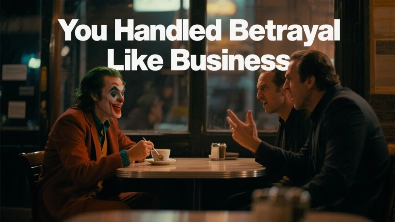 You Handled Betrayal Like Business 📊