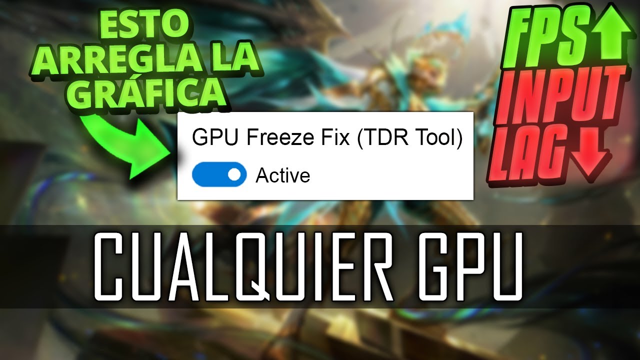 ¡Esta Configuración elimina el gpu freeze, tirones y el input lag (Stuttering)! ¡CUALQUIER GPU!