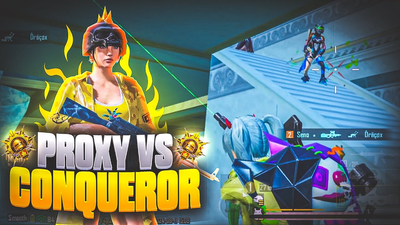 PROXY 🆚 CONQUERORS🔥[ TAKING FIGHT AGAINST CONQUERORS*] Fastest IPHONE 13 Player