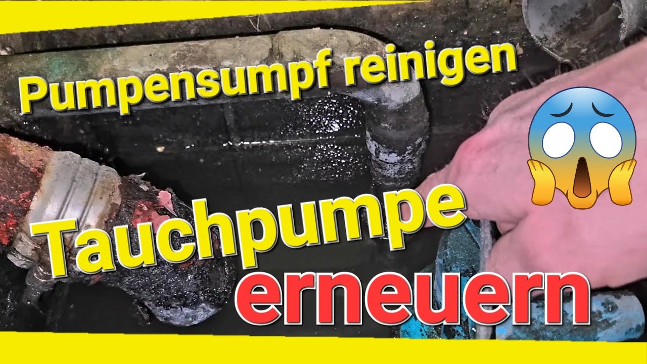 Part 1 / Jetzt wird es eklig! Tauchpumpe erneuern und Pumpensumpf reinigen 🤢 Doku #worklife
