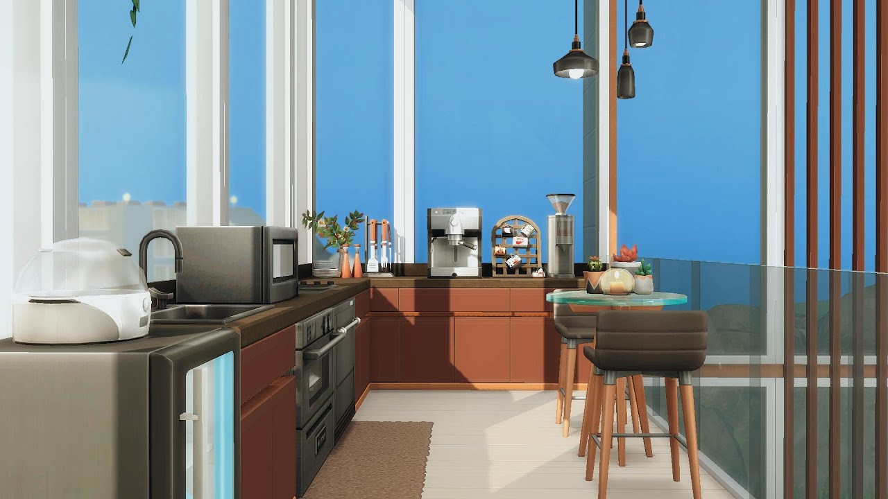 Modern Luxury Apartment 🌆 | The Sims 4 | Stop Motion Build | NoCC