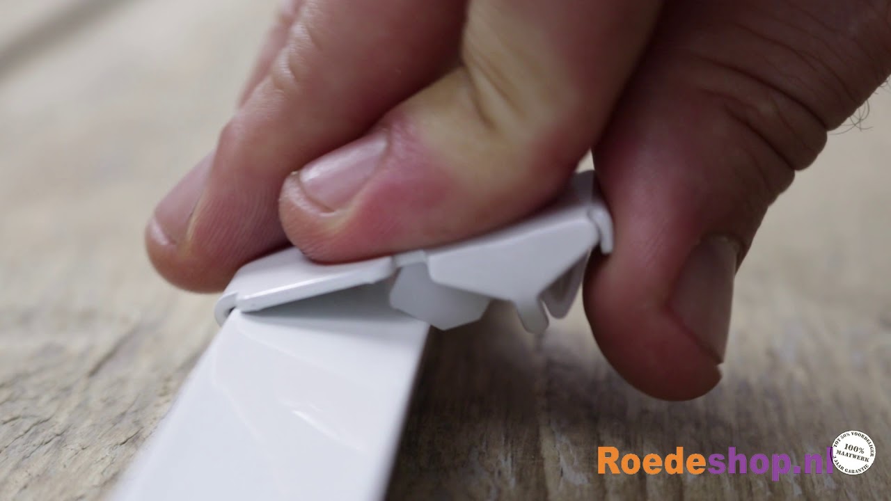 KS gordijnrails Wit onderdelen bevestigen ''Zo doe je dat! | Roedeshop.nl