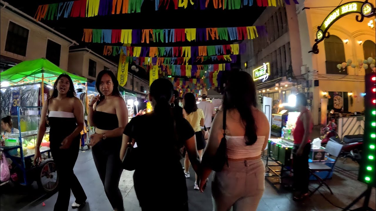Khao San walking street Bangkok Thailand