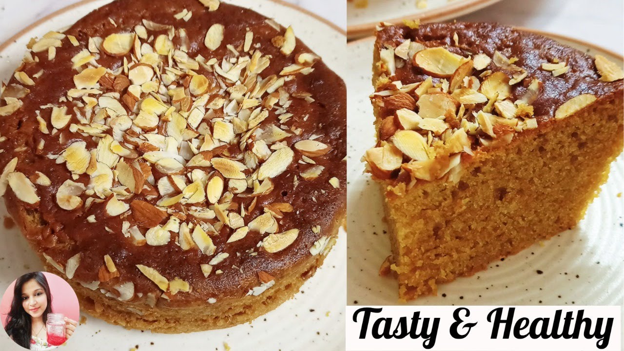 Eggless Atta Cake Recipe | Vanilla Sponge cake without Maida, Oven, Butter आटा केक बिना अंडे का