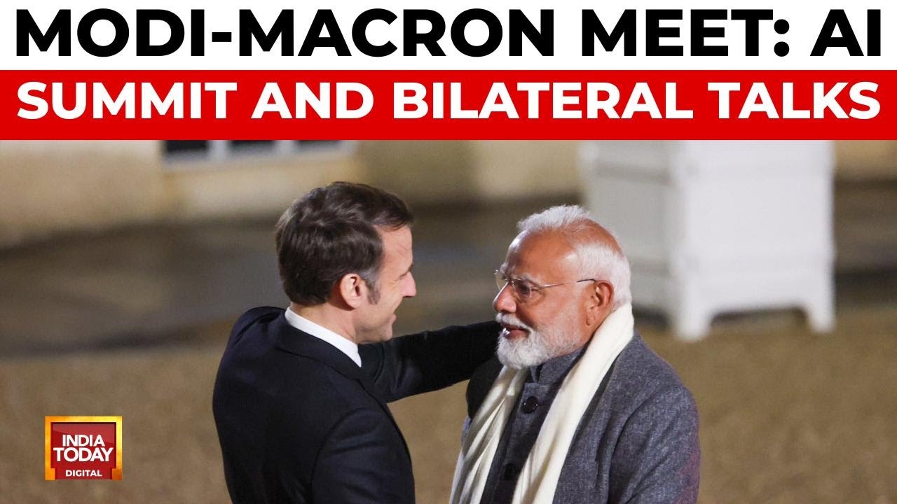 PM Modi in France: Warm Welcome, AI Summit Focus, and Bilateral Talks with Macron