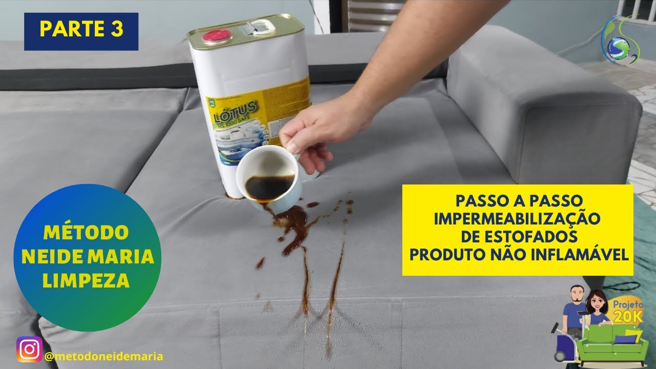 Aula Gratuita - Passo a Passo  Impermeabilização de Sofá com produtos da Lótus G&S.