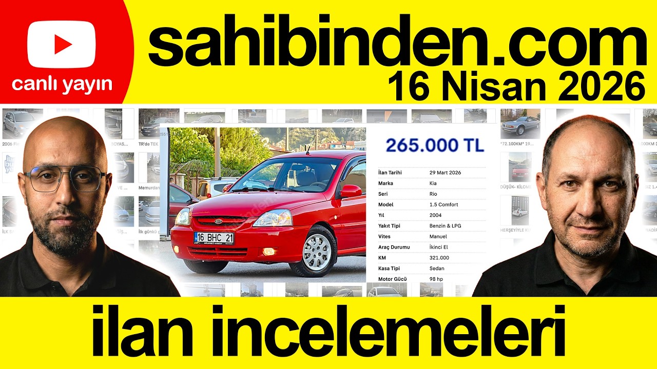 2CR Canlı - 16 Nisan 2026  - İlan İncelemeleri  #sahibinden