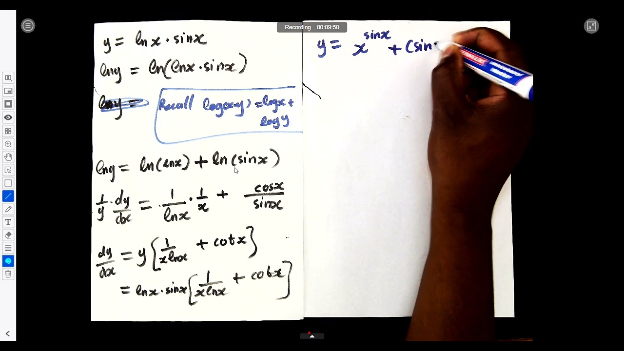Class Lesson 2.5: More Problems – Differentiation Using Logarithms | N5 Mathematics