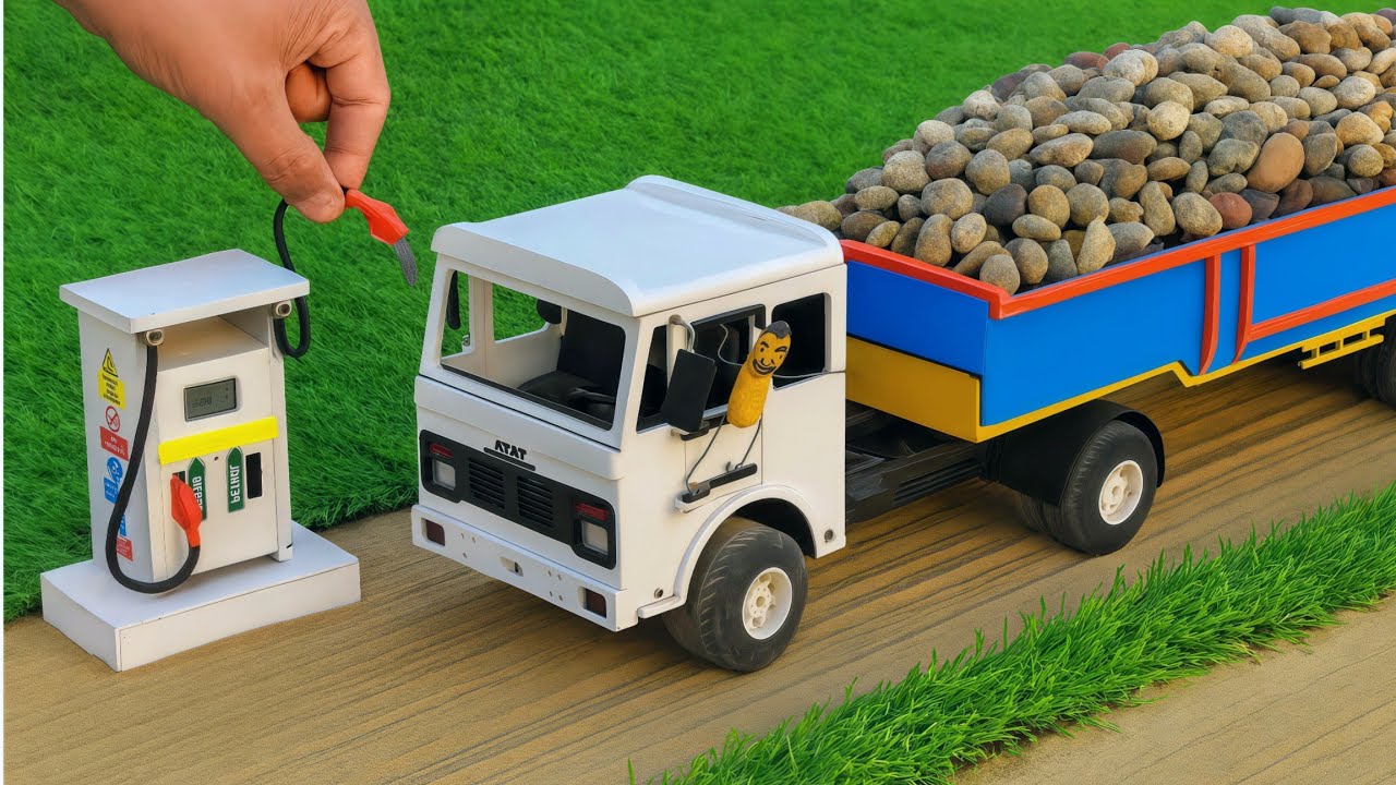 DIY Mini Truck Bridge Construction | Creative Science Project | Mini Bridge Engineering Model