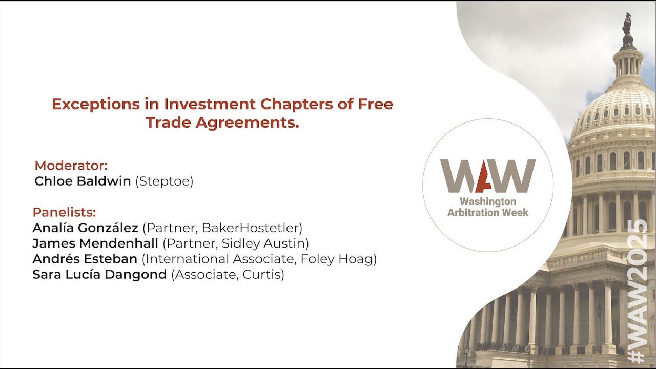 Exceptions in Investment Chapters of FreeTrade Agreements.