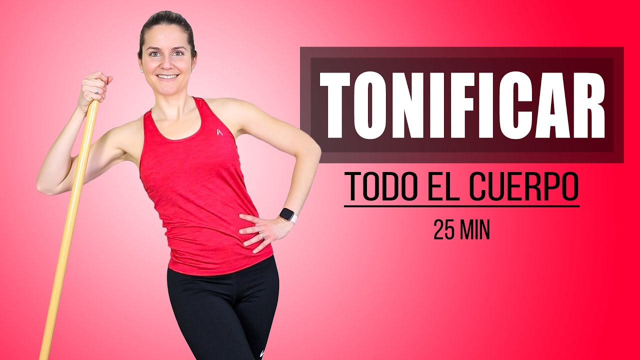 Fortalece Todo el Cuerpo usando Palo y Botellas en 25 minutos