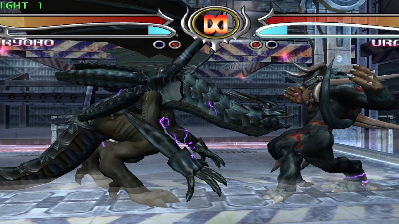 Bloody Roar 4 Ryoho The Dragon vs Uranus The Chimera - Battle - Gameplay