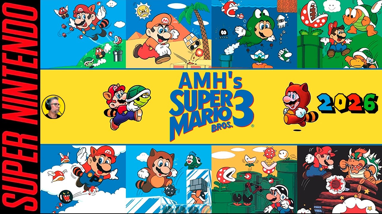AMH's Super Mario Bros. 3 Hack Rom Hard Mode! Super Nintendo