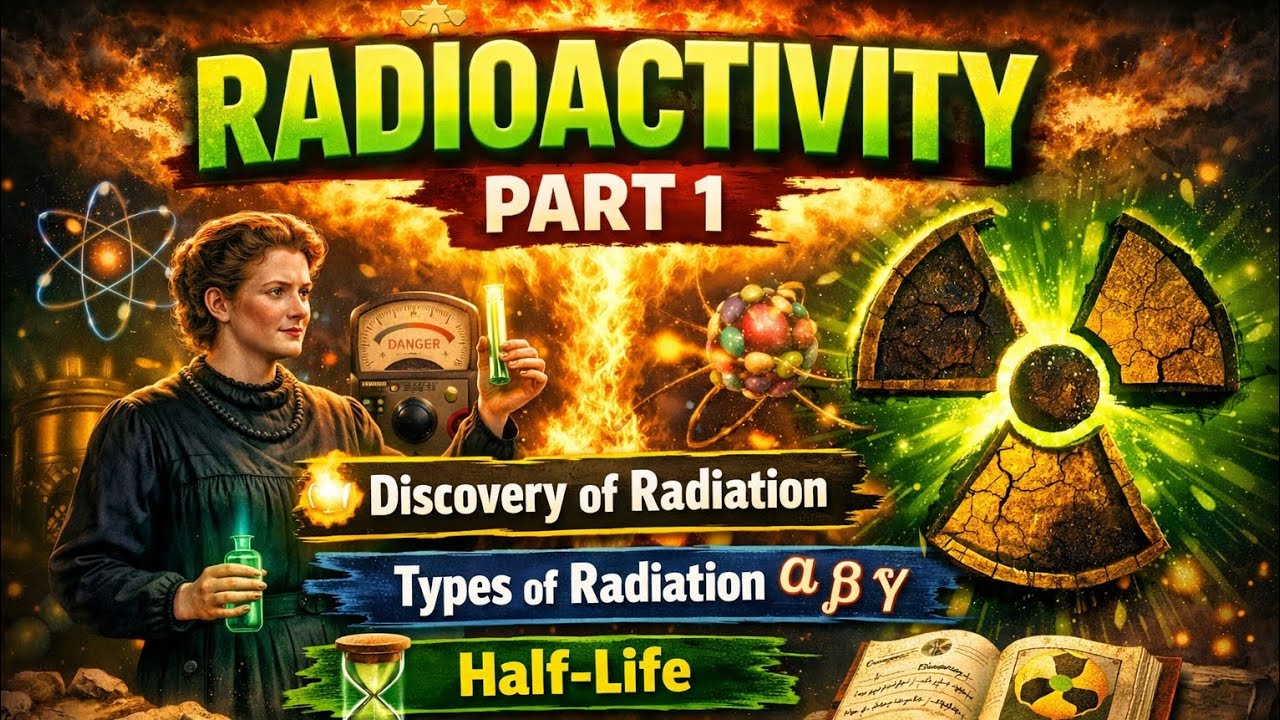 Radioactivity/Types/discovery/Law/Half-life 
