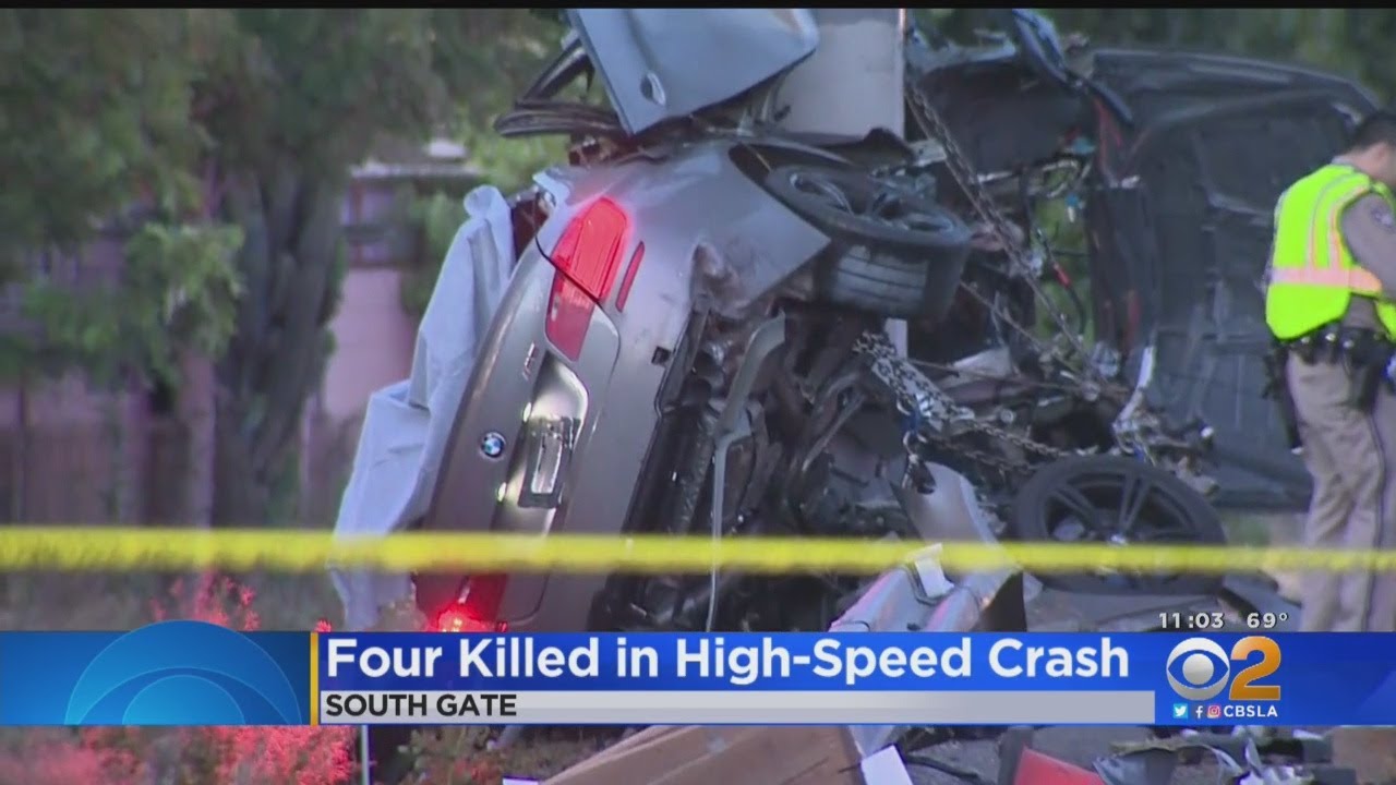 4 Men Killed In High-Speed Crash Into 710 Freeway Sign
