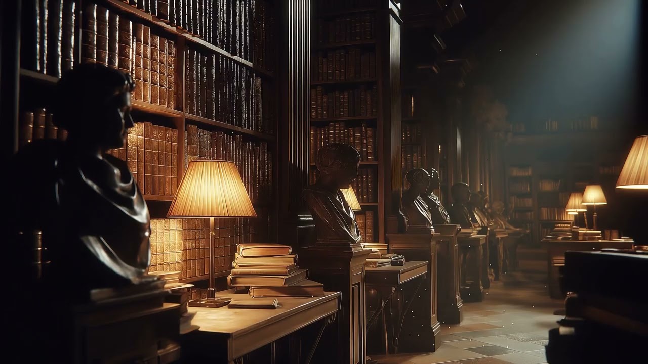 You’re Immersed in Study at an Old University Library